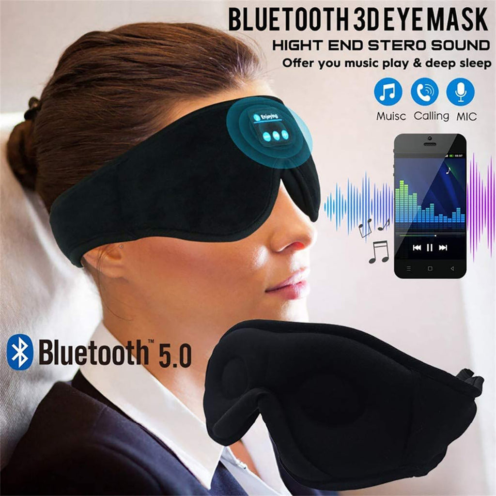 Zenvora Blackout Sleep Mask — Total Light Elimination + Built-In Audio for Deep Sleep Protocol