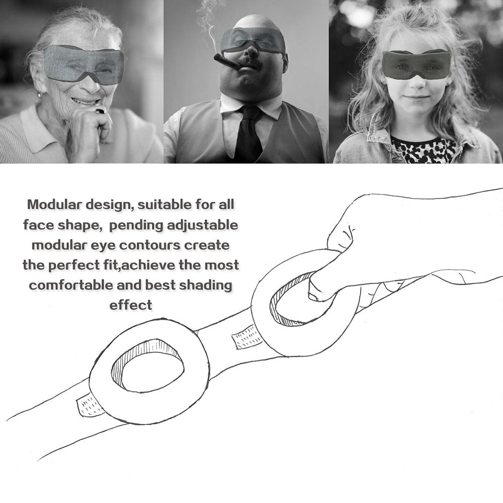 Sleep deeper with zero light — Manta 3D Adjustable Sleep Mask