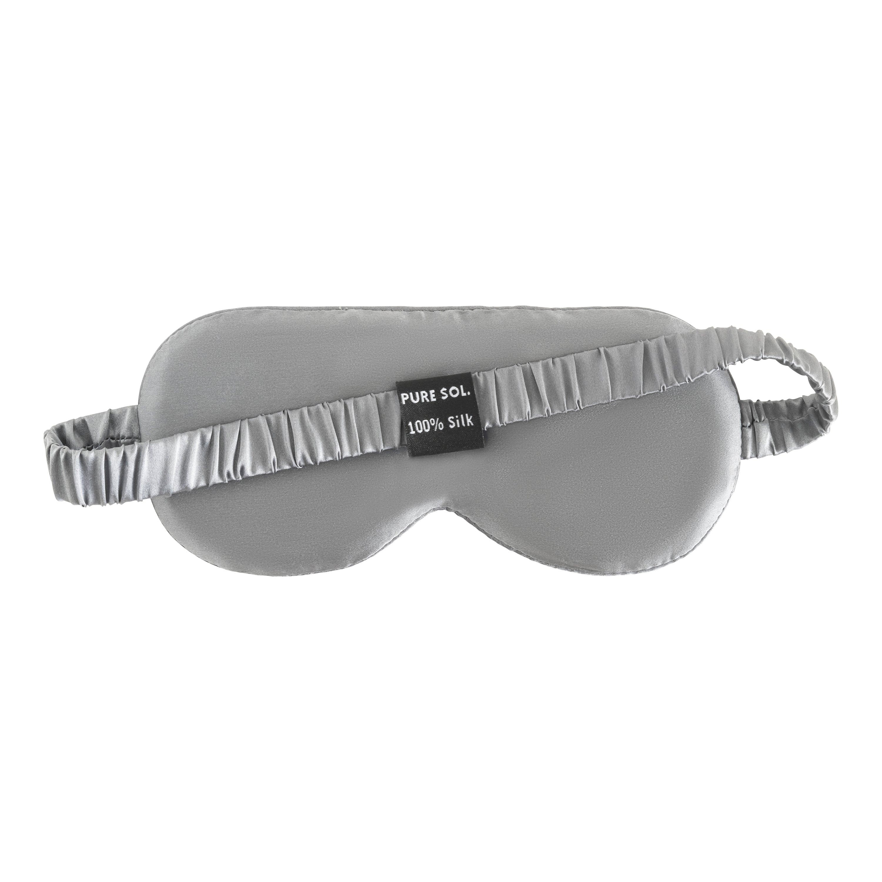 PURE SOL. Beauty Silk Sleep Eye Mask- Black Onyx