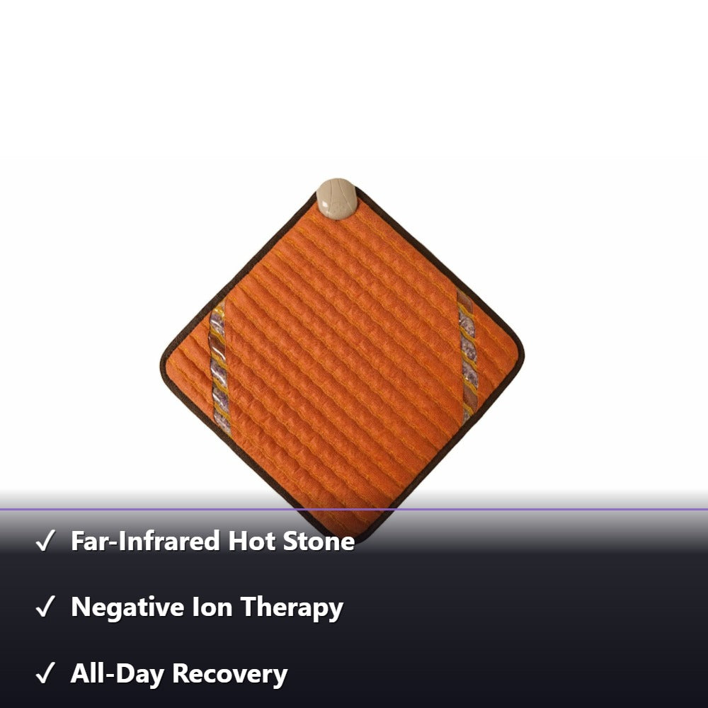 Amethyst + Tourmaline Infrared Seat Cushion — Far-Infrared Hot Stone Therapy