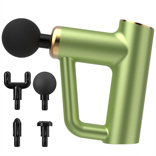 Zenv Ritual PulseGun Pro Sage Green with 4 attachments — cordless deep tissue percussion massager