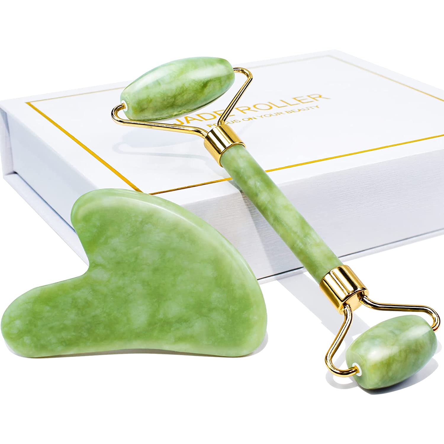 Zenvora Crystal Radiance Ritual Kit — Jade Roller & Gua Sha