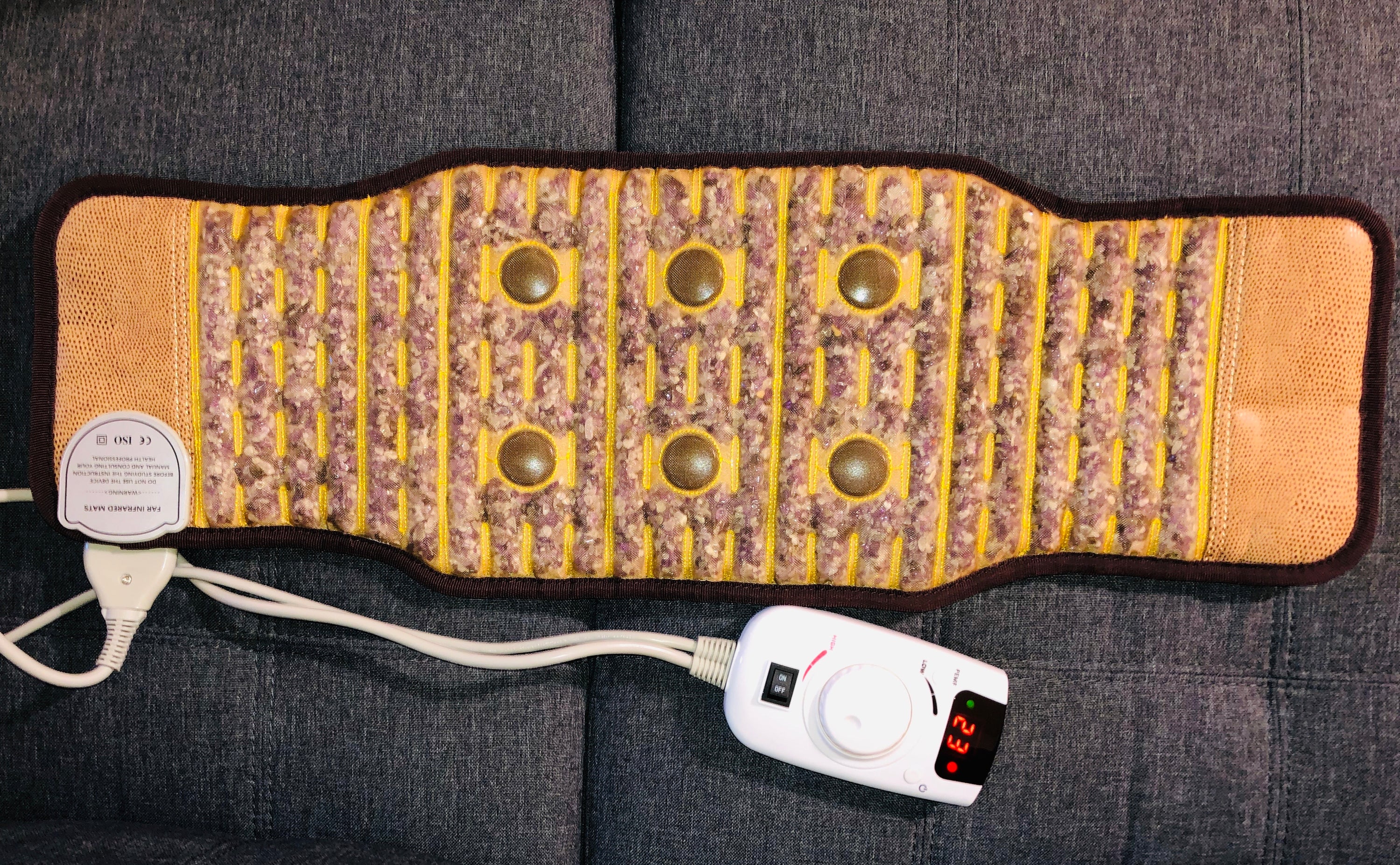 Amethyst PEMF Infrared Heating Belt — Wearable Far-Infrared + Pulsed Therapy