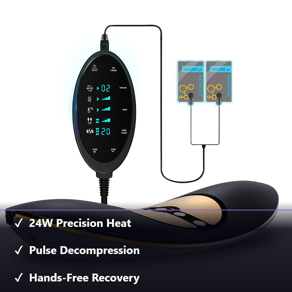Smart Thermal Neck & Lumbar Recovery Pillow — Intelligent 24W Heat + Pulse Decompression Therapy