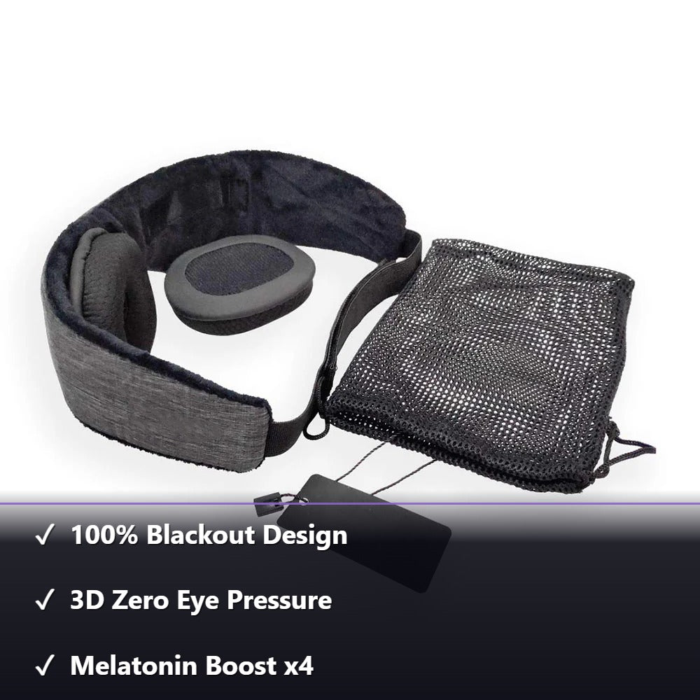 Zenvora DarkZone Pro — 3D Contoured Sleep Mask for Total Darkness